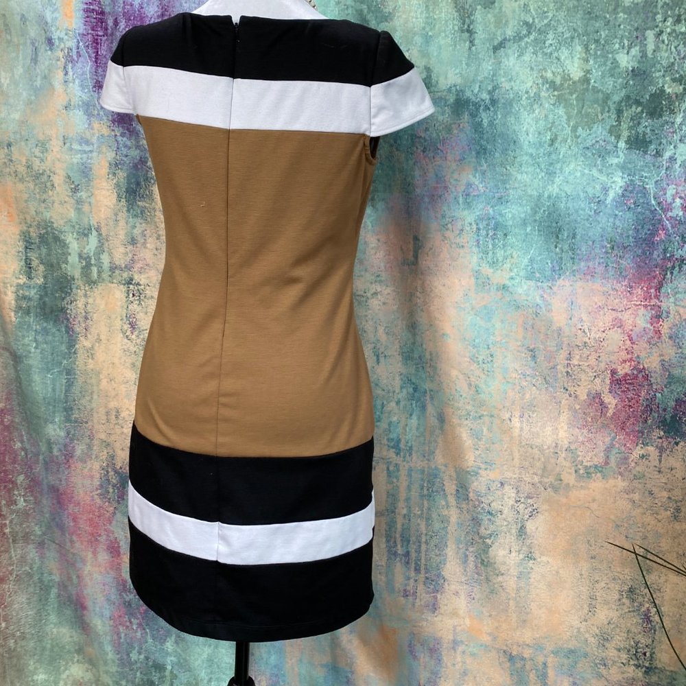 📌Nine West Bold Color Stripe Mini Dress - Picture 2 of 11